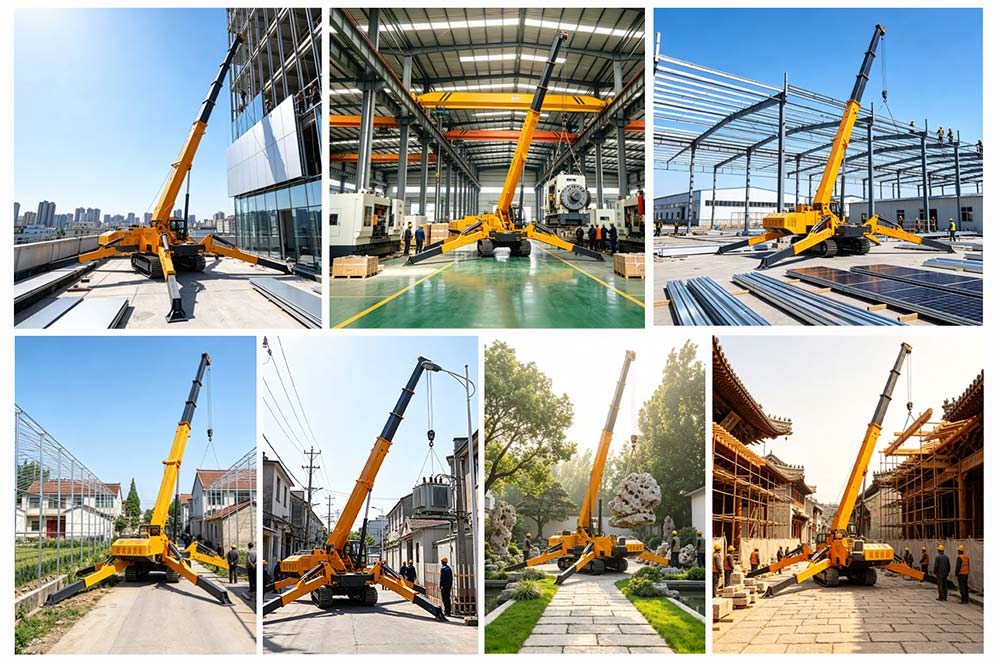 spider crane export price